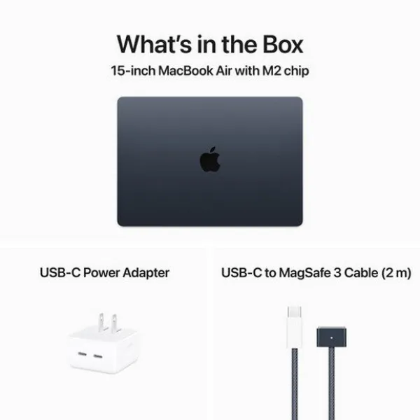 Apple MacBook Air 15" M2 (2023)-16GB RAM, 1TB SSD, Midnight | CTO Z18U000T5 - Image 3