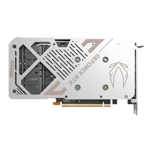 ZOTAC RTX 5060 White 8GB graphics card metal backplate
