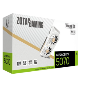 rtx 5070 white price in pakistan, ZOTAC RTX 5070 Twin Edge OC White Edition 12GB graphics card front view